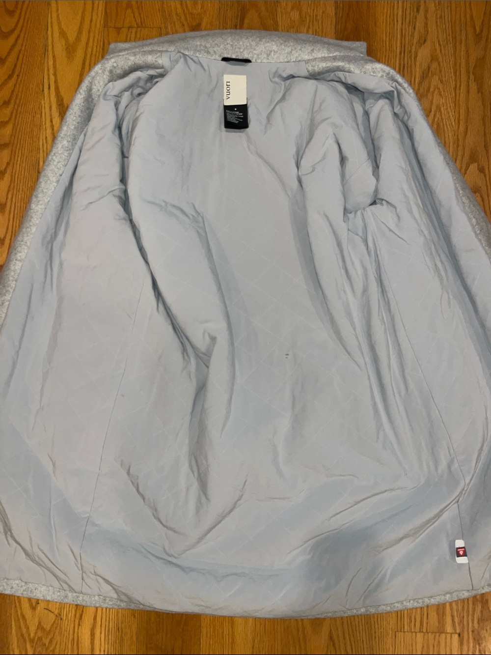 Vuori Soho Oversized Open Front Melton Overcoat - Picture 9 of 14